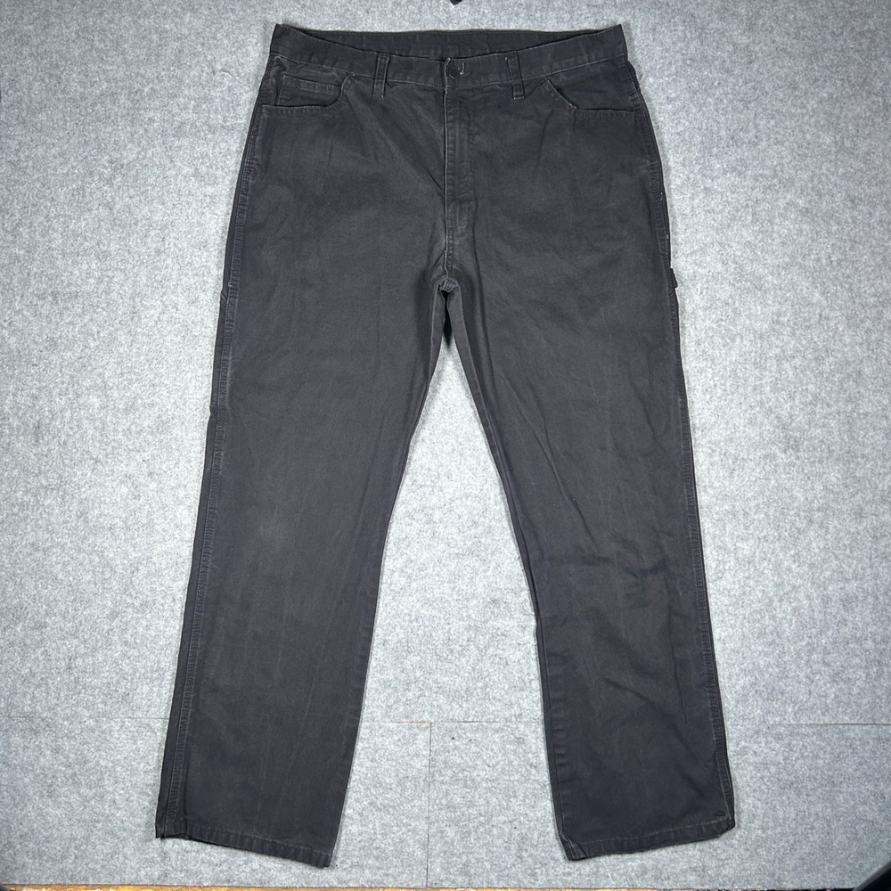 Vintage Dickies Carpenter Pants Mens 36x32 Black Duck Canvas Workwear